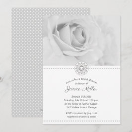 Bleek Black en White Rose Bridal Shower