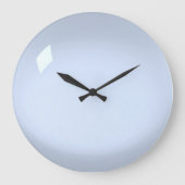 Bleek blauw acryl grote klok (Voorkant)