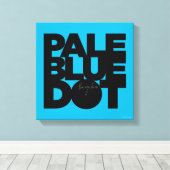 Bleek blauw canvas afdruk (Insitu (Houten vloer))