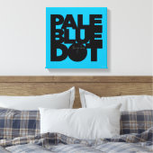 Bleek blauw canvas afdruk (Insitu (Slaapkamer))