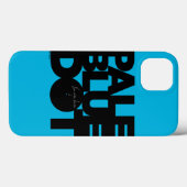 Bleek blauw Case-Mate iPhone case (Achterkant (horizontaal))