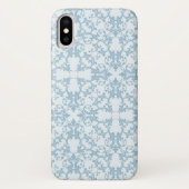 Bleek blauw Damask Case-Mate iPhone Case (Achterkant)