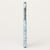 Bleek blauw Damask Case-Mate iPhone Case (Achterkant/links)