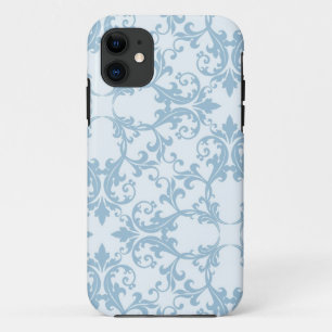 Bleek blauw Damask Case-Mate iPhone Case