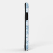 Bleek blauw Damask Case-Mate iPhone Case (Achterkant/rechts)