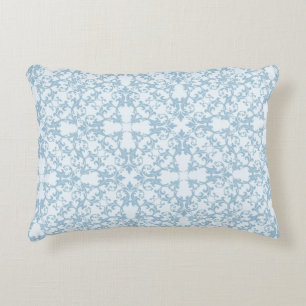 Bleek blauw Damask Decoratief Kussen