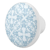 Bleek blauw Damask Keramische Knop (Rechts)