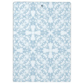 Bleek blauw Damask Klembord (Achterkant)