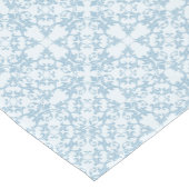 Bleek blauw Damask Korte Tafelloper (Hoek)