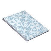 Bleek blauw Damask Notitieboek (Rechterzijde)