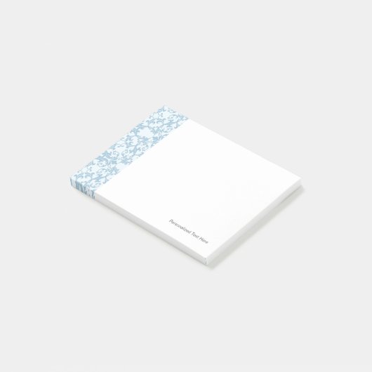 Bleek blauw Damask Post-it® Notes (Schuin)