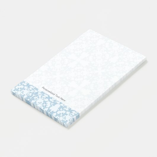 Bleek blauw Damask Post-it® Notes (Schuin)