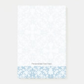 Bleek blauw Damask Post-it® Notes (Voorkant)