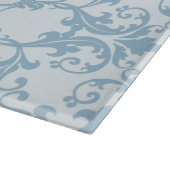 Bleek blauw Damask Snijplank (Hoek)
