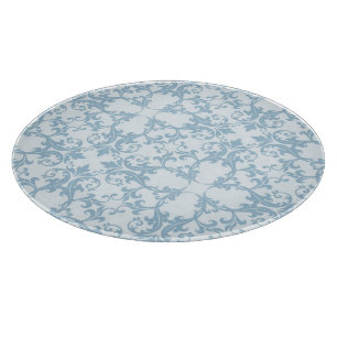 Bleek blauw Damask Snijplank