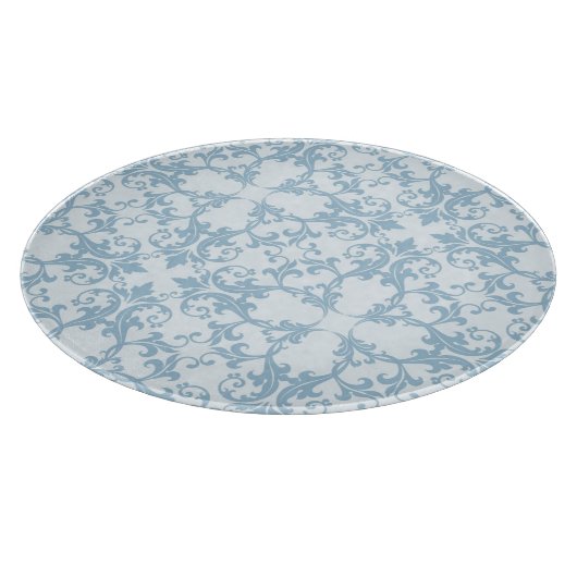 Bleek blauw Damask Snijplank (Hoek)
