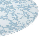 Bleek blauw Damask Snijplank (Hoek)