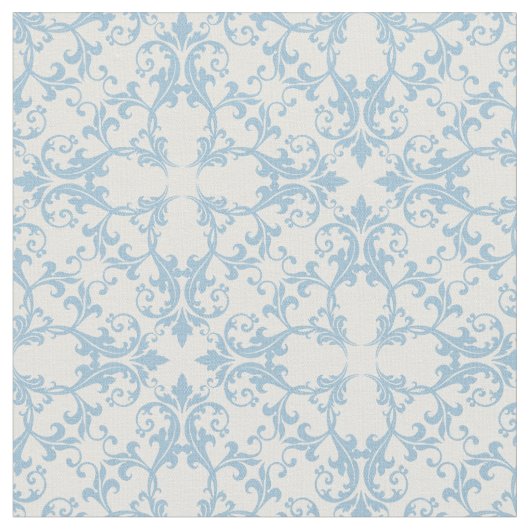 Bleek blauw Damask Stof (Close Up)