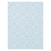 Bleek blauw Damask Tafelkleed (Voorkant)