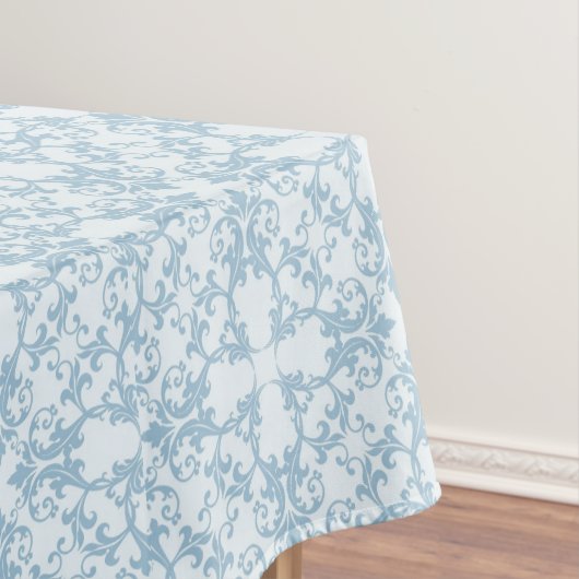 Bleek blauw Damask Tafelkleed (Voorbeeld)
