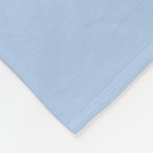 Bleek blauw diamant, blauwe witte rand fleece deken (Hoek)