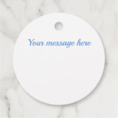 Bleek blauw diamantpatroon bedankjes labels (Achterkant)