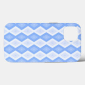 Bleek blauw diamantpatroon Hoesje-Mate iPhone case (Achterkant (horizontaal))
