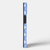 Bleek blauw diamantpatroon Hoesje-Mate iPhone case (Achterkant / Rechts)