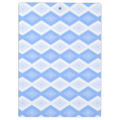 Bleek blauw diamantpatroon klembord (Achterkant)