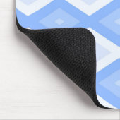Bleek blauw diamantpatroon muismat (Hoek)