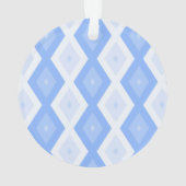Bleek blauw diamantpatroon ornament (achterkant)