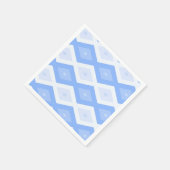 Bleek blauw diamantpatroon servet (Hoek)