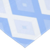 Bleek blauw diamantpatroon tafelkleed (Gekanteld)