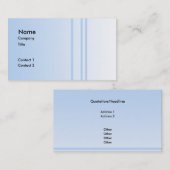 Bleek blauw, eenvoudig elegant design. visitekaartje (Voorkant / Achterkant)