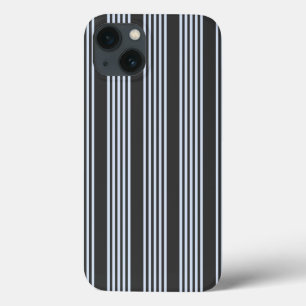 Bleek blauw en houtskool met vijf strepen Case-Mate iPhone case