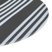 Bleek blauw en houtskool met vijf strepen snijplank (Hoek)