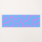 Bleek-blauw en lavender gevarieerd Yoga Mat (Achterkant (horizontaal))