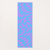 Bleek-blauw en lavender gevarieerd Yoga Mat (Achterkant)