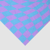 Bleek-blauw en lavender ingecheckt tissuepapier (Detail)