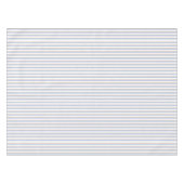 Bleek Blauw en Oranje Stripes Tablecloth Tafelkleed (Voorkant (Horizontaal))