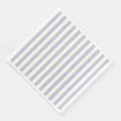 Bleek blauw en Oranje stripespapier, luiers Servet (Hoek)