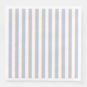 Bleek blauw en Oranje stripespapier, luiers Servet (Voorkant)