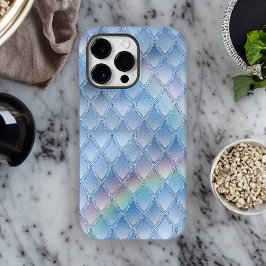Bleek blauw en regenboogdraak - Fantasy Pattern Case-Mate iPhone 14 Pro Max Hoesje