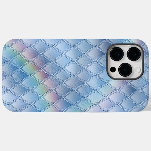 Bleek blauw en regenboogdraak - Fantasy Pattern Case-Mate iPhone Case (Achterkant (horizontaal))