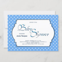 Bleek blauw en wit Baby shower van de Dot
