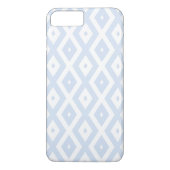 Bleek blauw en wit diamantpatroon Case-Mate iPhone case (Achterkant)