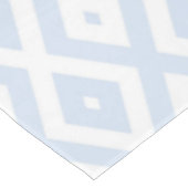 Bleek blauw en wit diamantpatroon tafelkleed (Gekanteld)