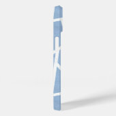 Bleek blauw en wit mozaïekpatroon Case-Mate iPhone case (Achterkant / Rechts)