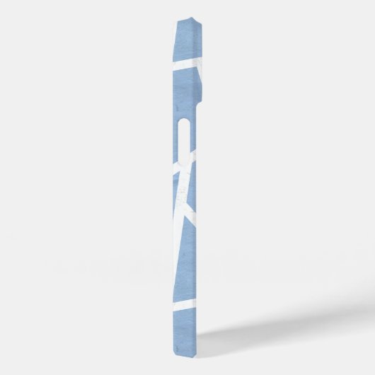 Bleek blauw en wit mozaïekpatroon Case-Mate iPhone case (Achterkant / Rechts)