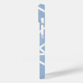 Bleek blauw en wit mozaïekpatroon Case-Mate iPhone case (Achterkant / Links)